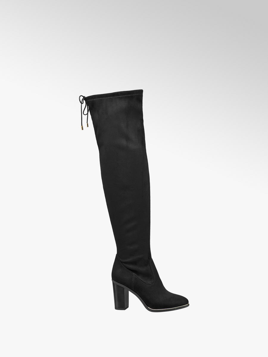 Damen Overknee Stiefel in schwarz von Catwalk günstig im Damen Overknee Stiefel in schwarz von Catwalk günstig im